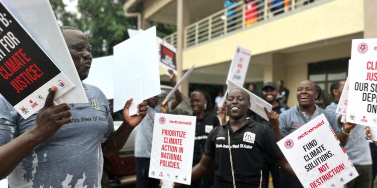 Ugandans join solidarity march for Climate Action, advocate for agroecological investment