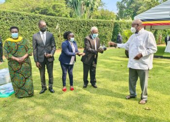 President Museveni receives cultural heritage artifacts taken during colonial era