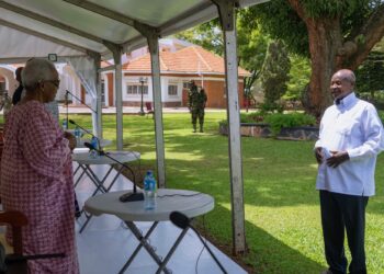 President Museveni meets Mama Miria Nyerere