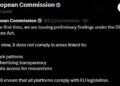 X’s blue tick accounts deceive users-EU Commission